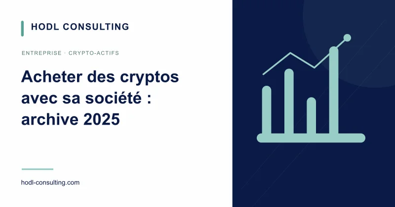 Acheter des cryptos avec sa société : archive 2025