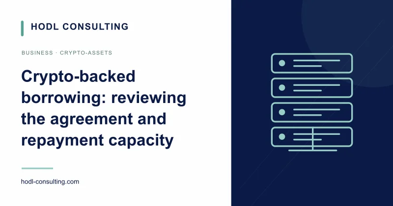 Crypto-backed borrowing: reviewing the agreement and repayment capacity