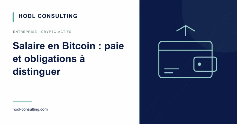 Salaire en Bitcoin : distinguer paie, avantages et investissement personnel