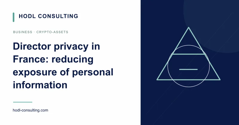 Director privacy in France: reducing exposure of personal information