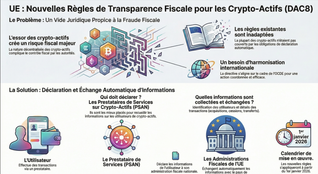DAC8 : La nouvelle directive européenne qui change tout pour les cryptomonnaies