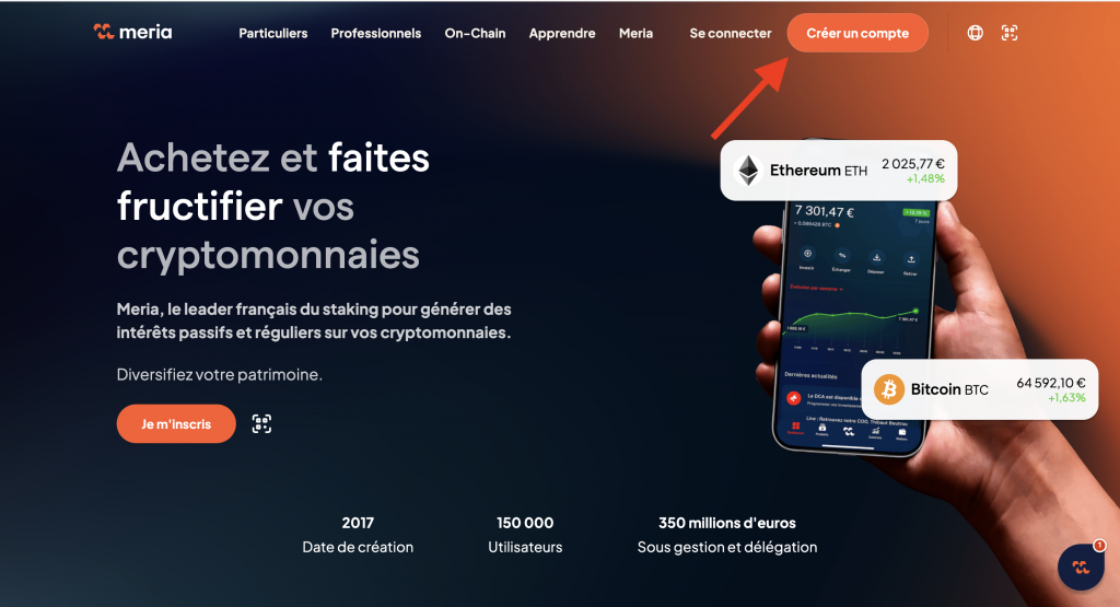 Comment ouvrir un compte crypto entreprise ? Tutoriel complet sur Meria (2026)