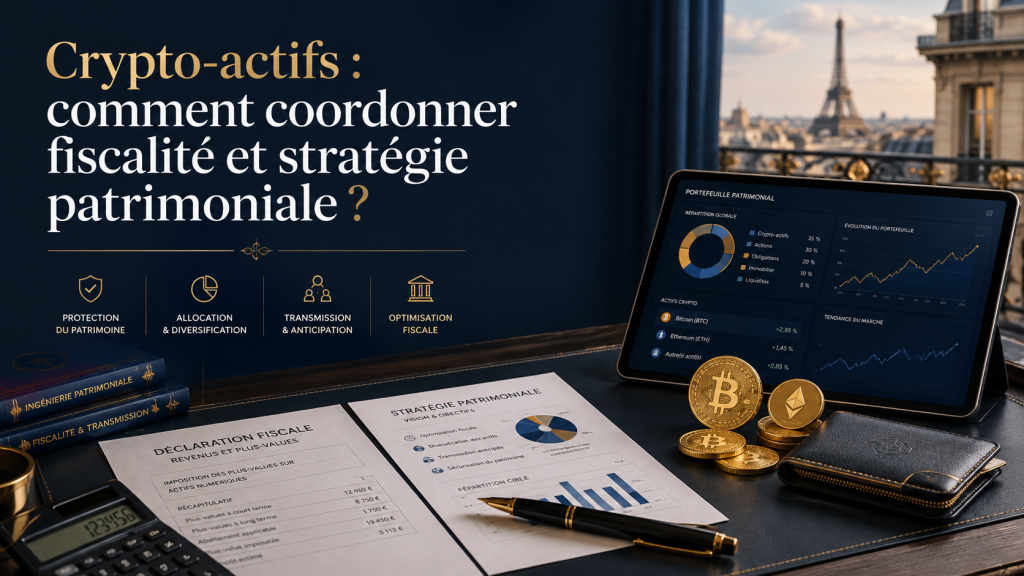 Crypto-actifs : comment coordonner fiscalité et stratégie patrimoniale ?